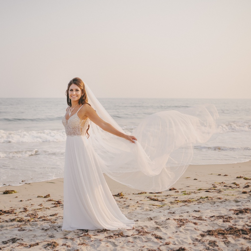 True Love White Beaded Rhinestone Maxi Dress